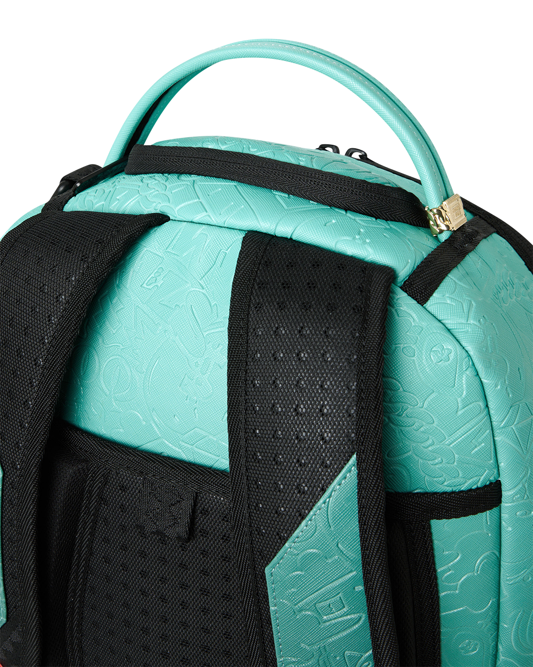 SPRAYGROUND® BACKPACK TURQUOISE DOODLE EMBOSS BACKPACK
