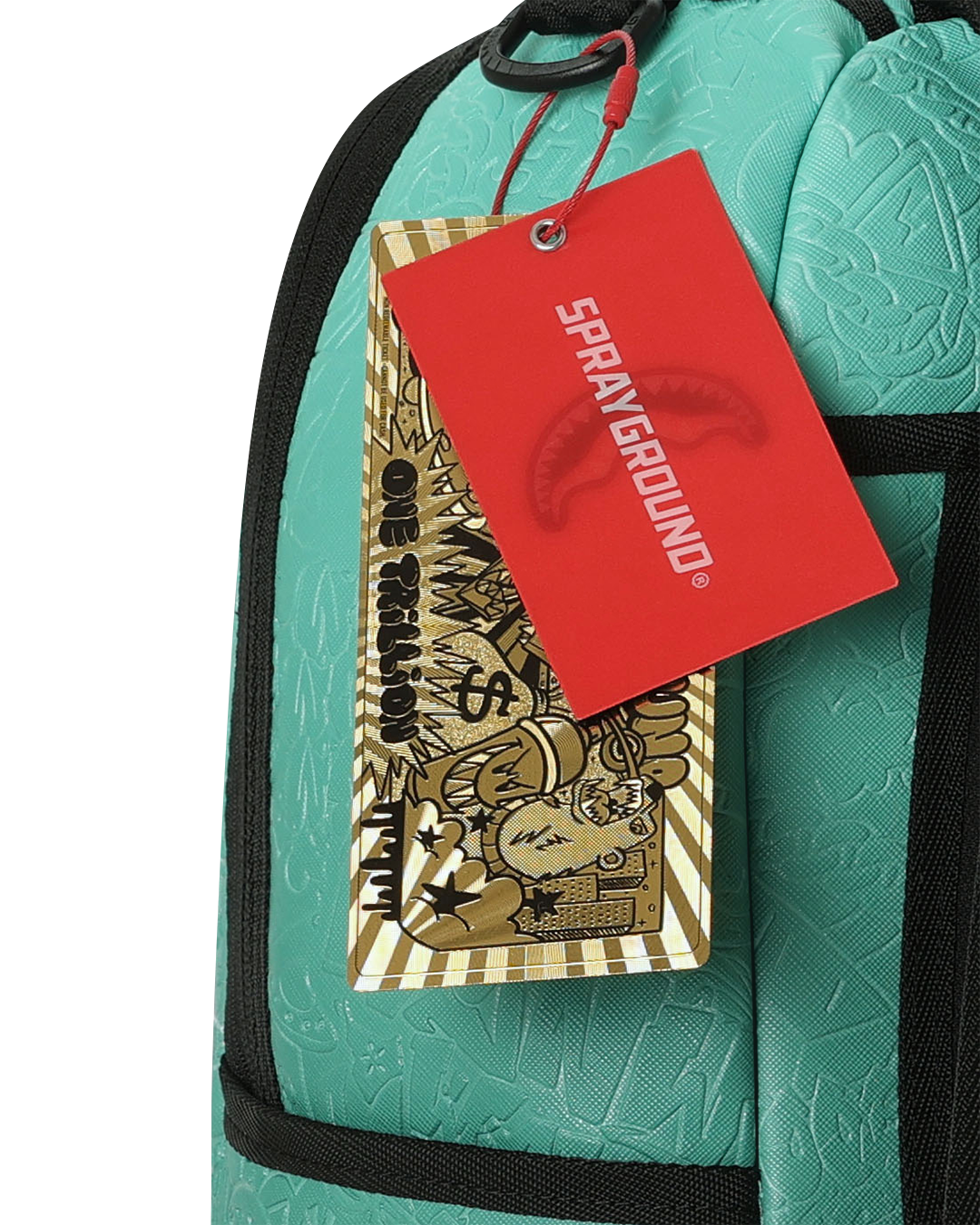 SPRAYGROUND® BACKPACK TURQUOISE DOODLE EMBOSS BACKPACK