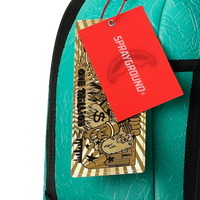SPRAYGROUND® BACKPACK TURQUOISE DOODLE EMBOSS BACKPACK