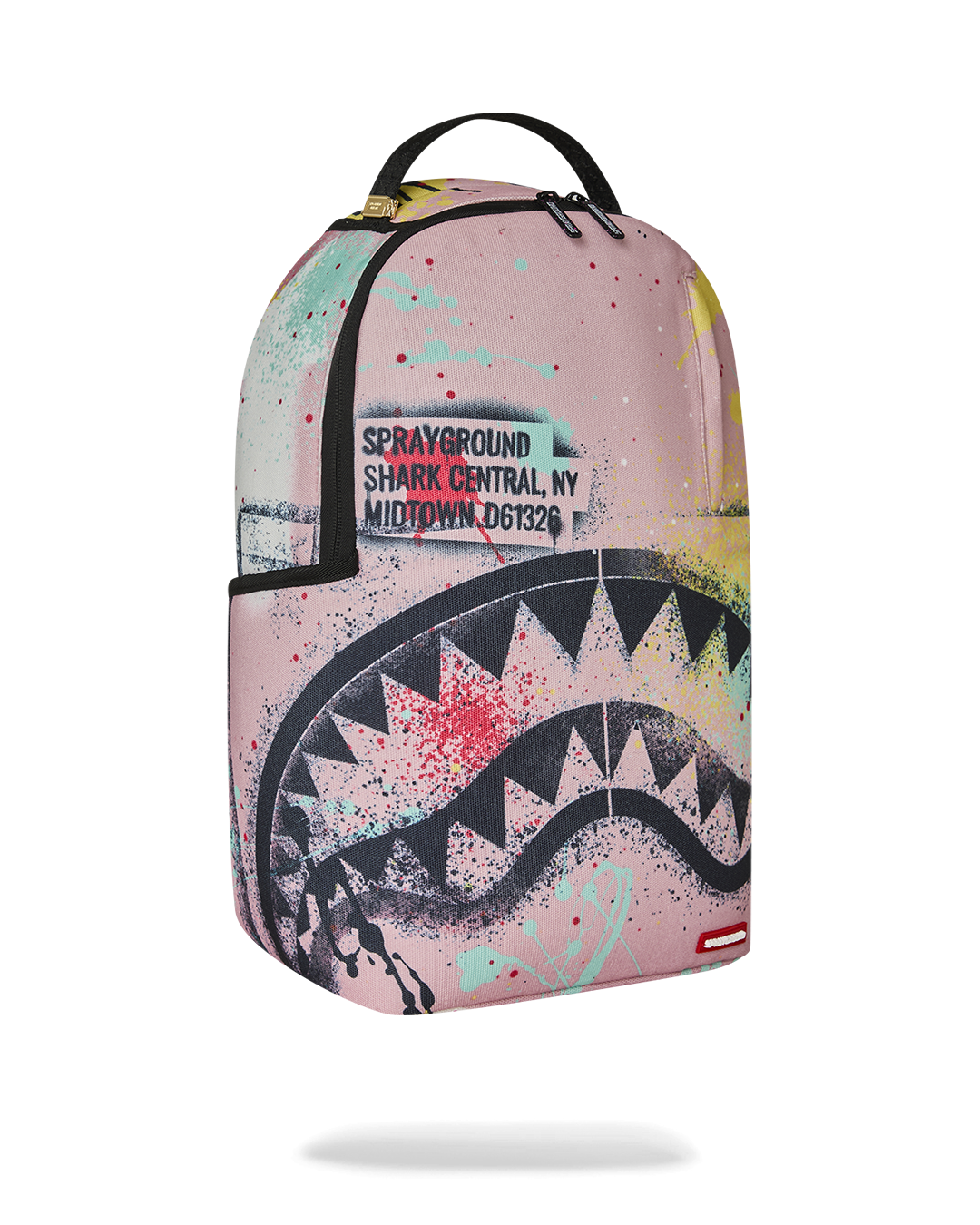 SPRAYGROUND® BACKPACK SHARK CENTRAL PINK LAB COAT STREET ART BACKPACK