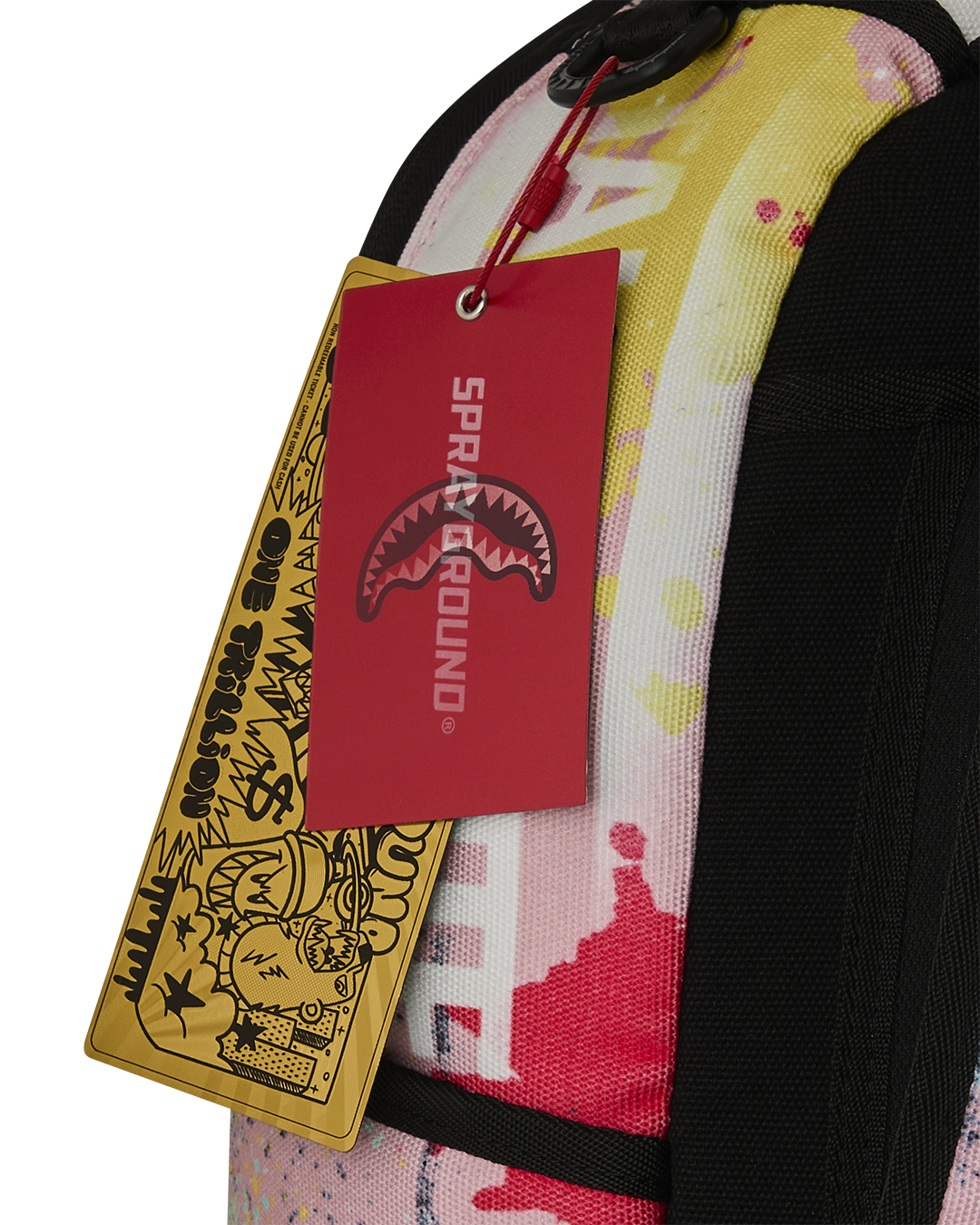 SPRAYGROUND® BACKPACK SHARK CENTRAL PINK LAB COAT STREET ART BACKPACK