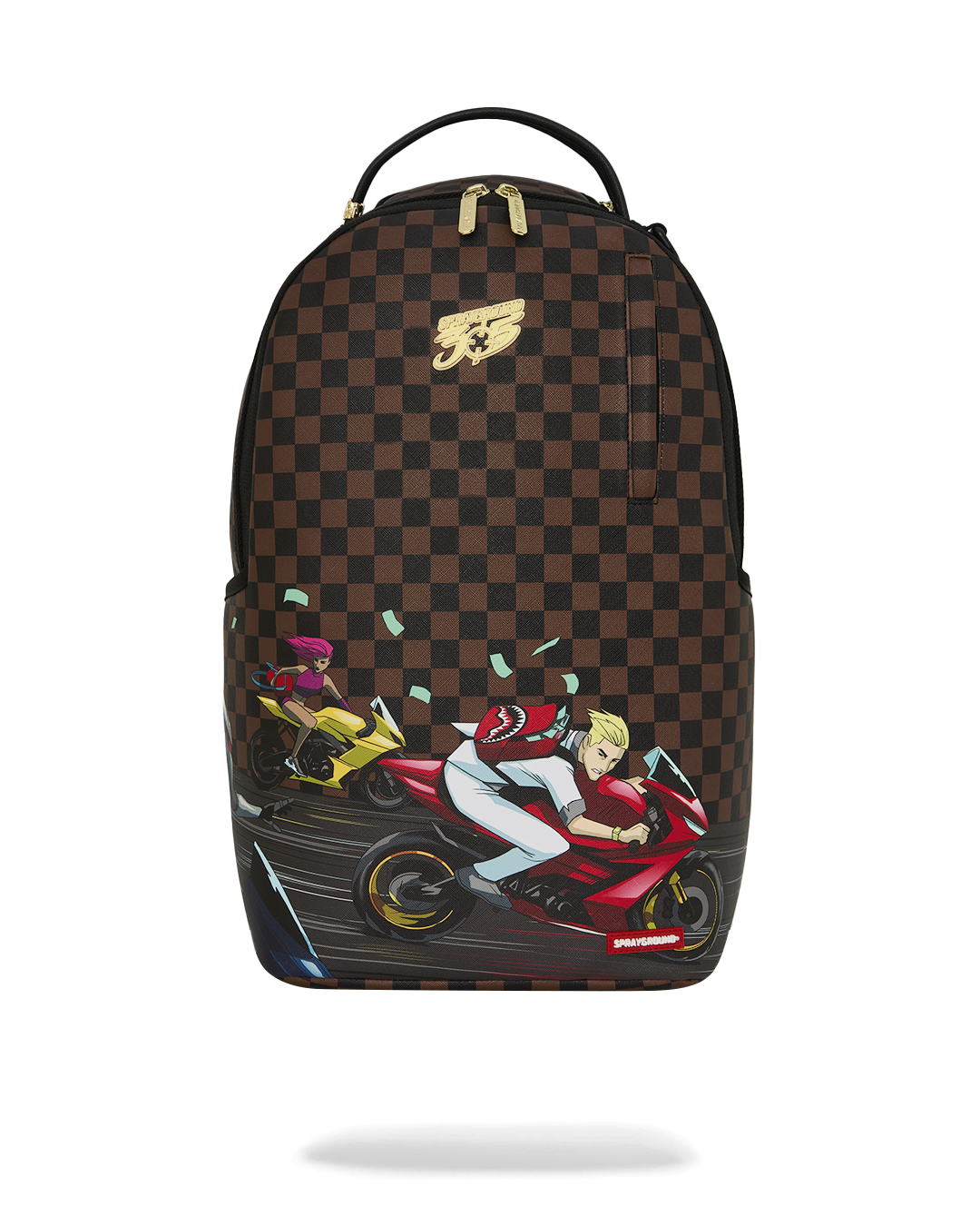 SPRAYGROUNDÂ® BACKPACK 305 CHECK MOTORCYCLES BACKPACK