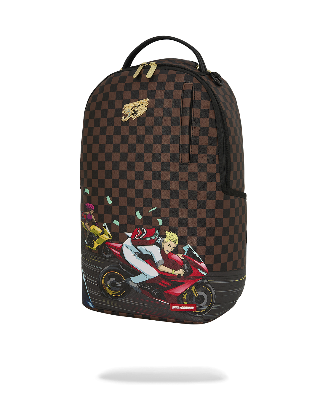 SPRAYGROUNDÂ® BACKPACK 305 CHECK MOTORCYCLES BACKPACK
