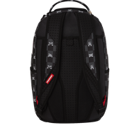 SPRAYGROUND® BACKPACK GRAY PEEKING CHARACTER CHECK BACKPACK