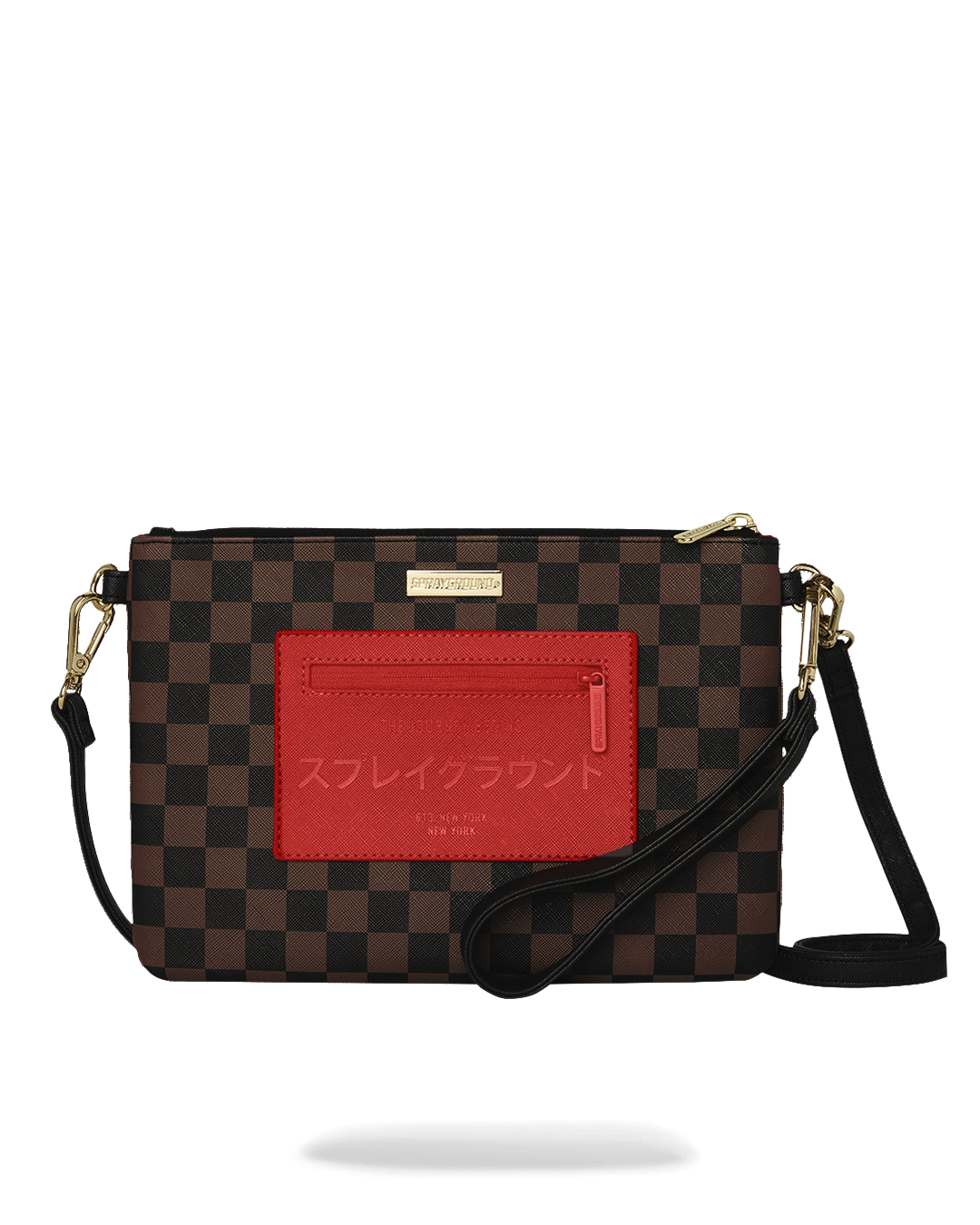 SPRAYGROUND® POUCHETTE RED REDEMPTION CROSSOVER CLUTCH