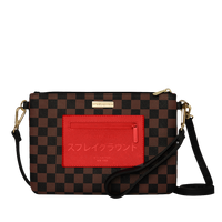 SPRAYGROUND® POUCHETTE RED REDEMPTION CROSSOVER CLUTCH