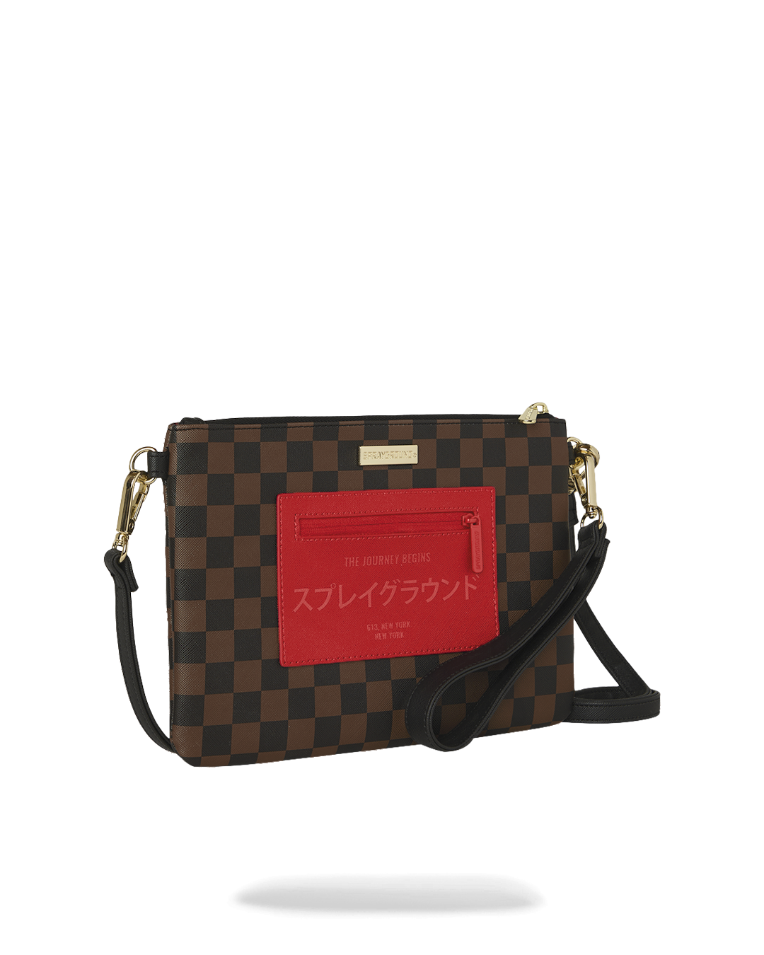 SPRAYGROUND® POUCHETTE RED REDEMPTION CROSSOVER CLUTCH