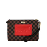 SPRAYGROUND® POUCHETTE RED REDEMPTION CROSSOVER CLUTCH