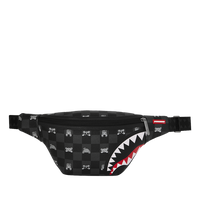 SPRAYGROUND® CROSSBODY GRAY PEEKING CHARACTER CHECK SAVVY CROSSBODY