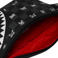 SPRAYGROUND® CROSSBODY GRAY PEEKING CHARACTER CHECK SAVVY CROSSBODY