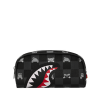 SPRAYGROUND® POUCH GRAY PEEKING CHARACTER CHECK POUCH