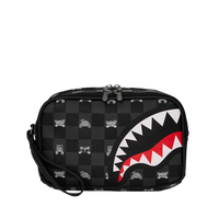 SPRAYGROUND® TOILETRY GRAY PEEKING CHARACTER CHECK TOILETRY BRICK