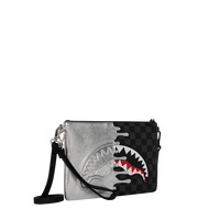 SPRAYGROUND® POUCHETTE SILVER SIDE DRIP CROSSOVER CLUTCH