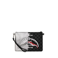 SPRAYGROUND® POUCHETTE SILVER SIDE DRIP CROSSOVER CLUTCH