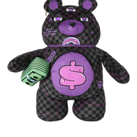 SPRAYGROUND® BACKPACK PURPLE SLIME TAKEOVER MONEYBEAR BACKPACK