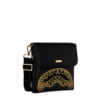 SPRAYGROUND® SLING THAT GOLD DRAP MESSENGER SLING