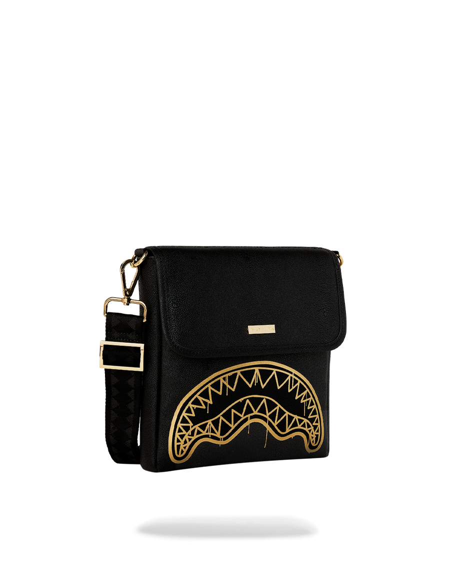 レア　布袋寅泰　バッグ　Ｇ柄　スパンコールショルダーバック GOLD FANG MESSENGER SLING – SPRAYGROUND®