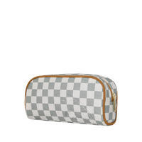 SPRAYGROUND® POUCH GRAFF EMBOSSED CREAM CHECK POUCH