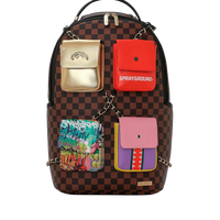 SPRAYGROUNDÂ® BACKPACK HANGING POCKETS MIX UP BACKPACK