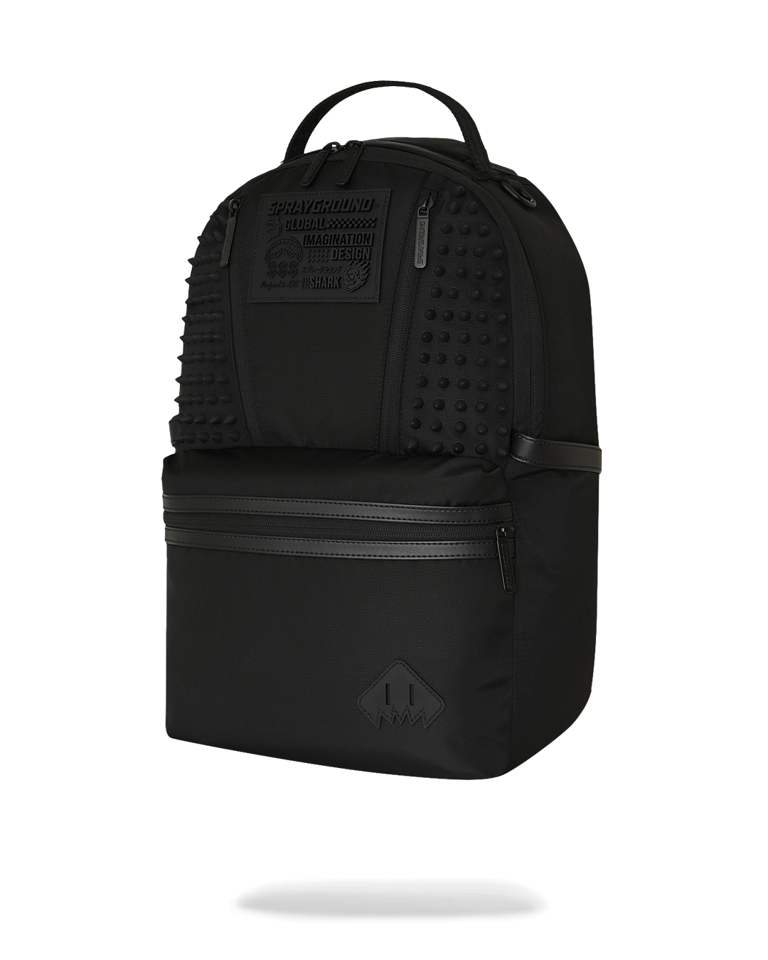 SPRAYGROUNDÂ® BACKPACK BLACKED OUT RUBBER PATCH BACKPACK