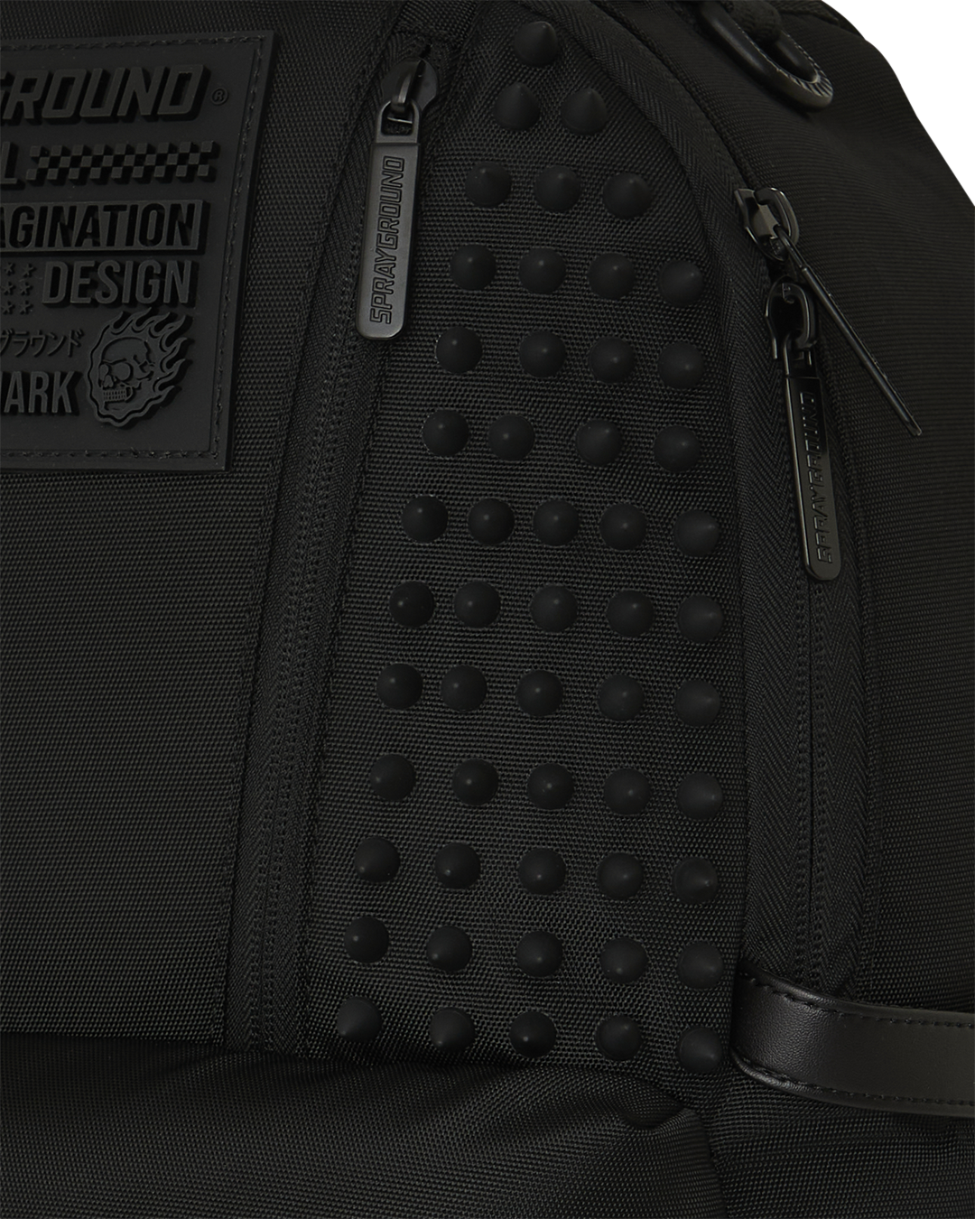 SPRAYGROUNDÂ® BACKPACK BLACKED OUT RUBBER PATCH BACKPACK