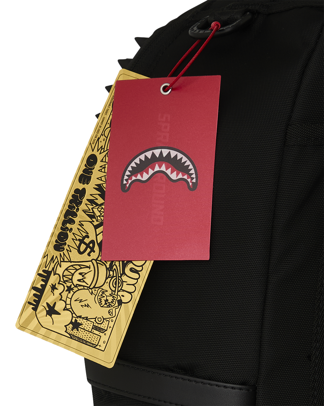 SPRAYGROUNDÂ® BACKPACK BLACKED OUT RUBBER PATCH BACKPACK