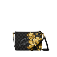 SPRAYGROUND® POUCHETTE GOLD FLORAL REMIX CROSSOVER CLUTCH