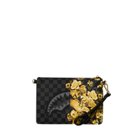 SPRAYGROUND® POUCHETTE GOLD FLORAL REMIX CROSSOVER CLUTCH