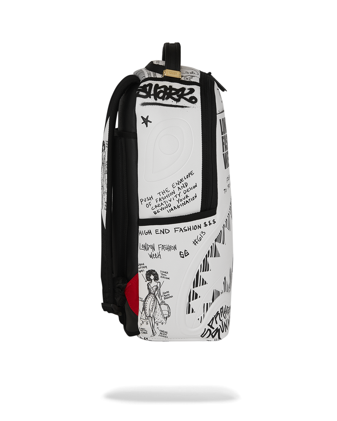 SPRAYGROUND® BACKPACK LFW SKETCHED BLACK AND WHITE BACKPACK