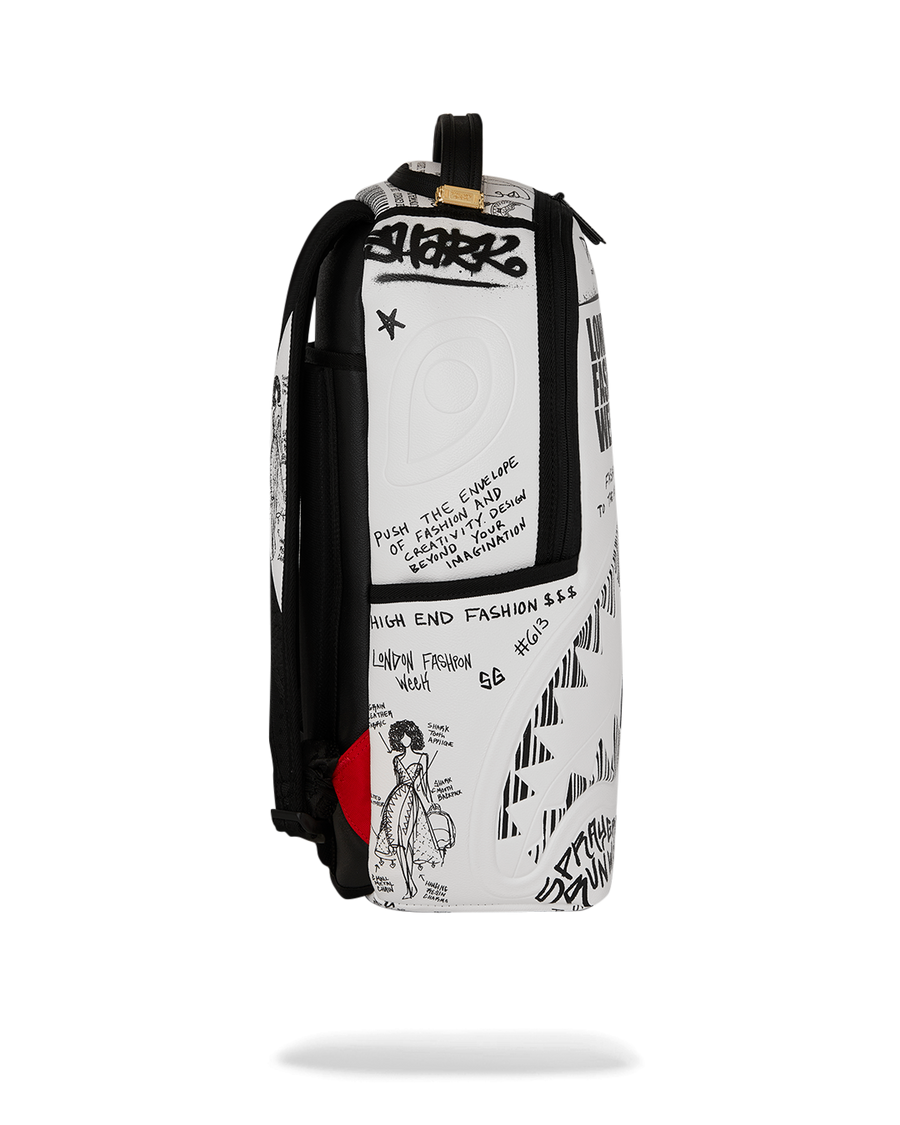 SPRAYGROUND® BACKPACK LFW SKETCHED BLACK AND WHITE BACKPACK