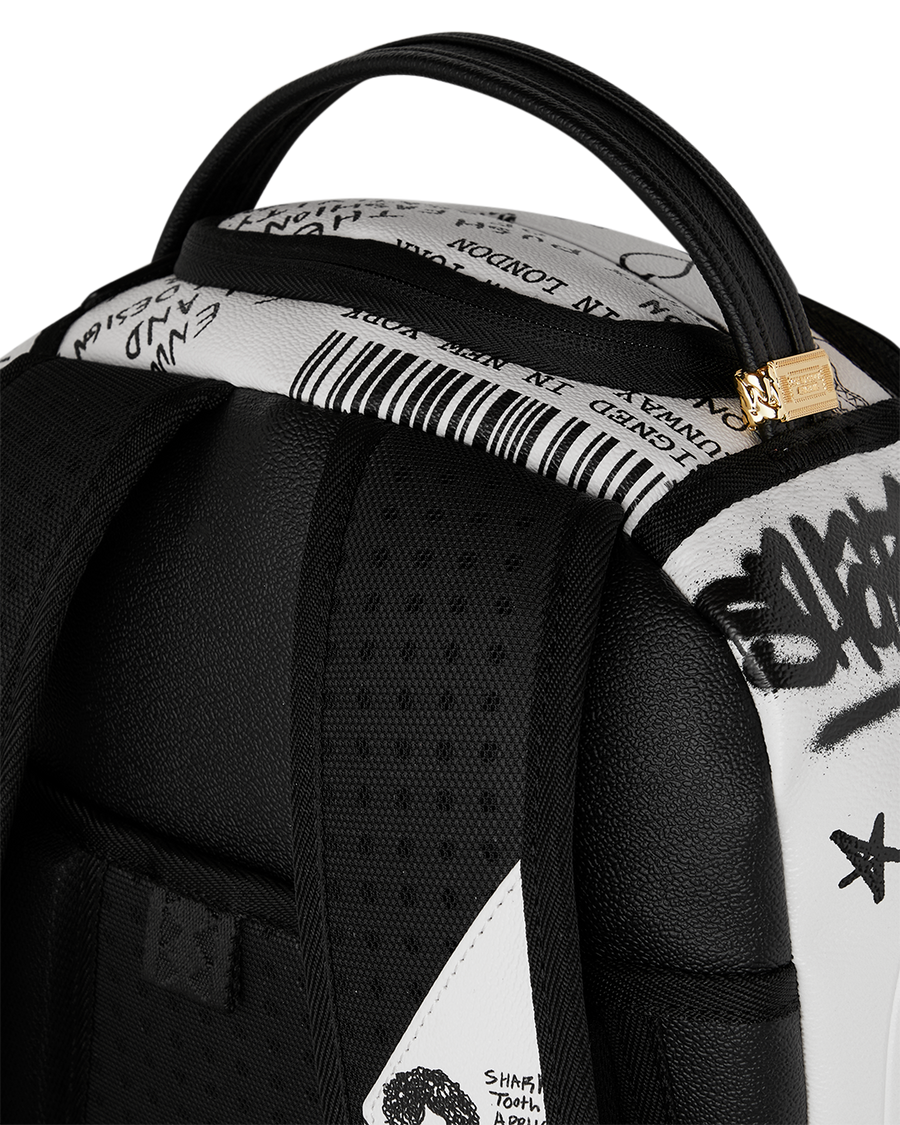 SPRAYGROUND® BACKPACK LFW SKETCHED BLACK AND WHITE BACKPACK