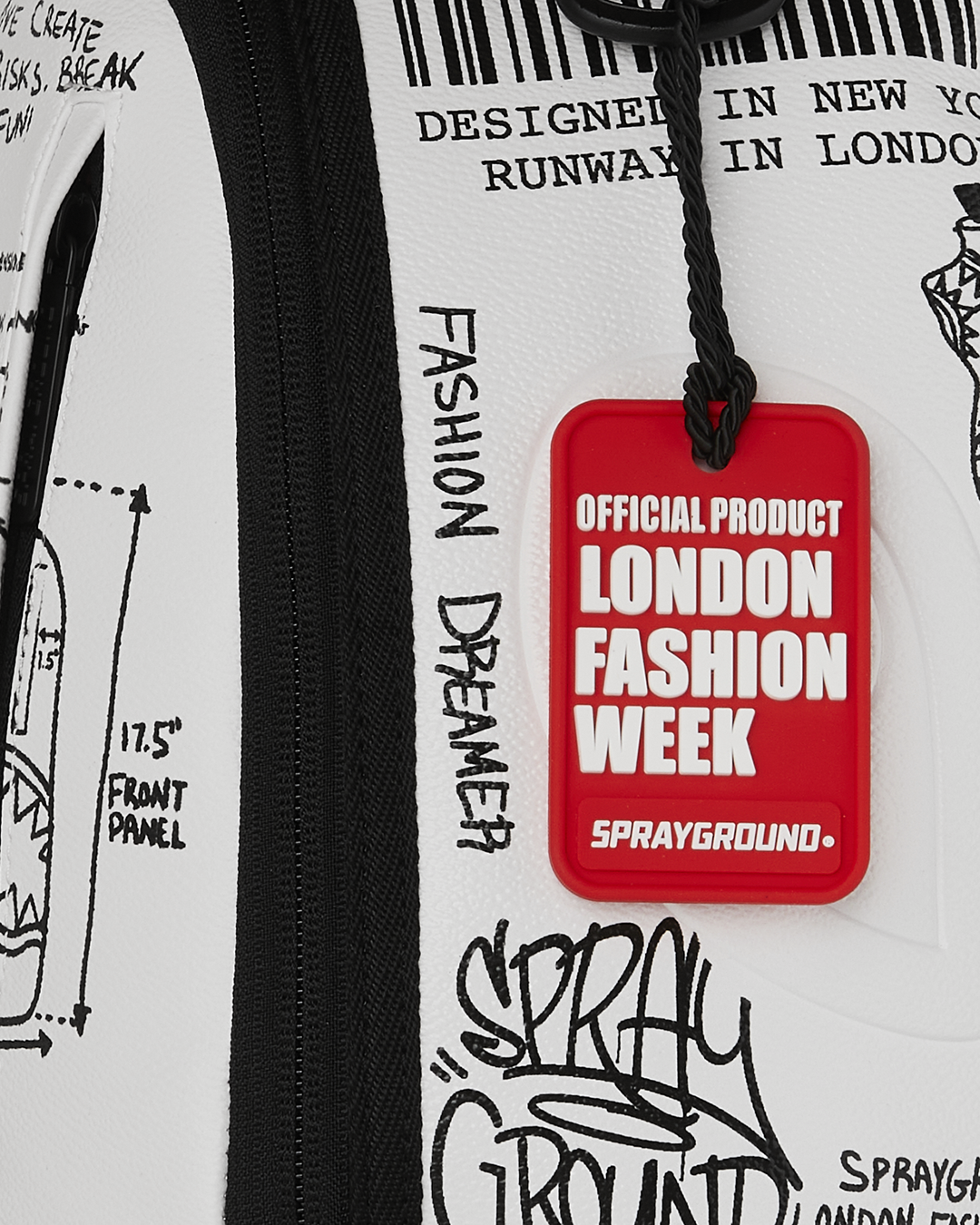 SPRAYGROUND® BACKPACK LFW SKETCHED BLACK AND WHITE BACKPACK