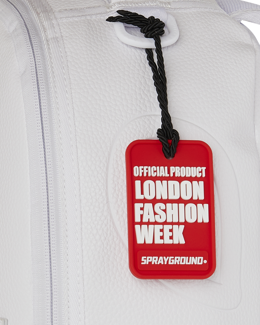 SPRAYGROUND® BACKPACK LFW WHITE LEATHER CHAIN BACKPACK