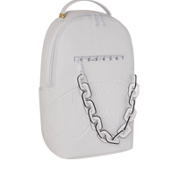 SPRAYGROUND® BACKPACK LFW WHITE LEATHER CHAIN BACKPACK