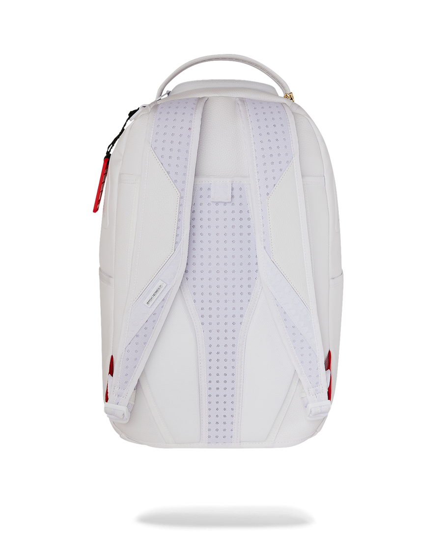 SPRAYGROUND® BACKPACK LFW WHITE LEATHER CHAIN BACKPACK