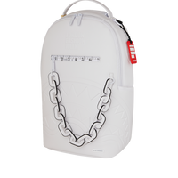 SPRAYGROUND® BACKPACK LFW WHITE LEATHER CHAIN BACKPACK