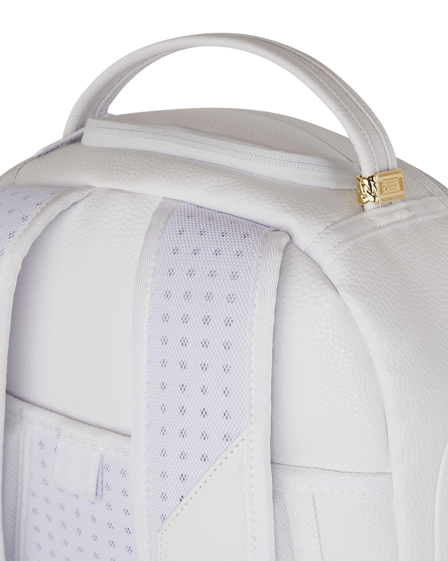 SPRAYGROUND® BACKPACK LFW WHITE LEATHER CHAIN BACKPACK