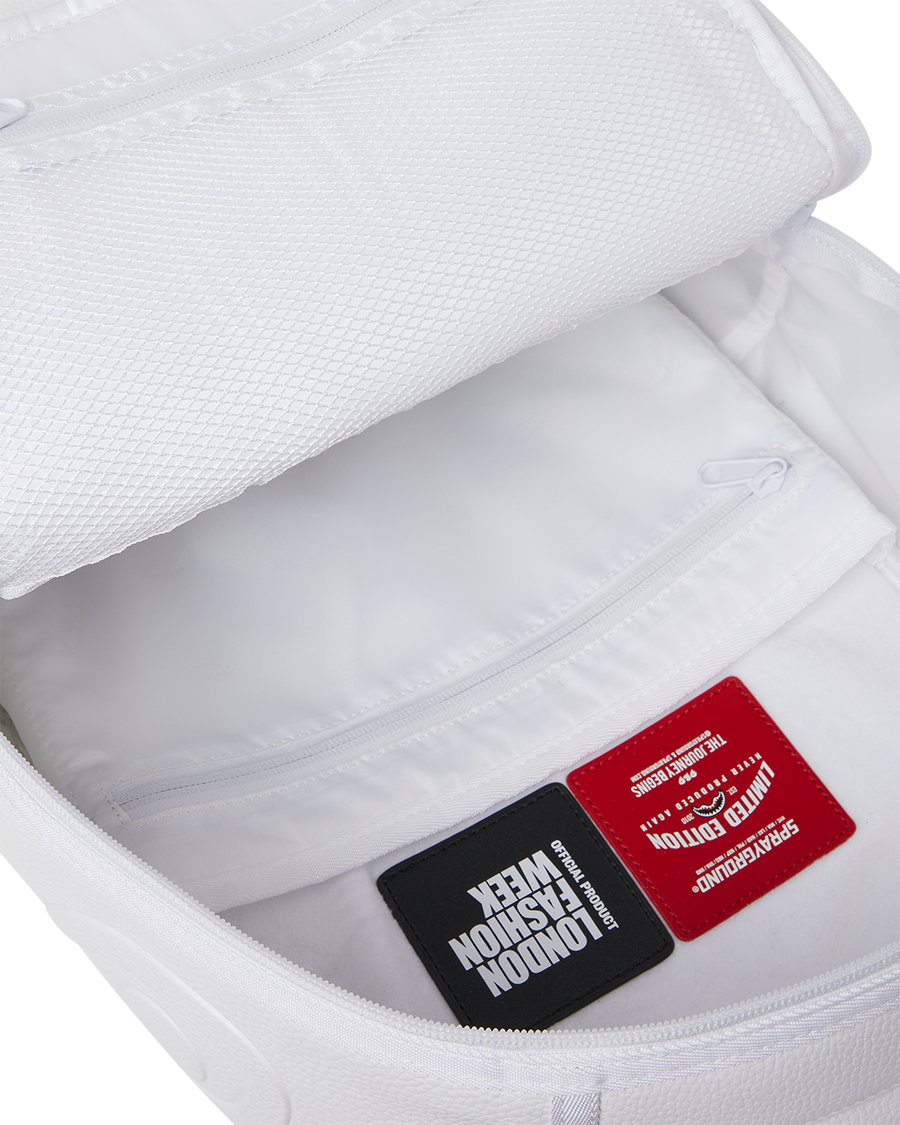 SPRAYGROUND® BACKPACK LFW WHITE LEATHER CHAIN BACKPACK