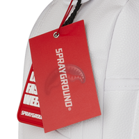 SPRAYGROUND® BACKPACK LFW WHITE LEATHER CHAIN BACKPACK