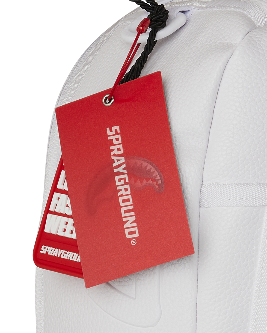 SPRAYGROUND® BACKPACK LFW WHITE LEATHER CHAIN BACKPACK