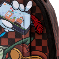 SPRAYGROUNDÂ® BACKPACK MONEY BOY CHILLIN ON BIG ANGRY BIRD BACKPACK