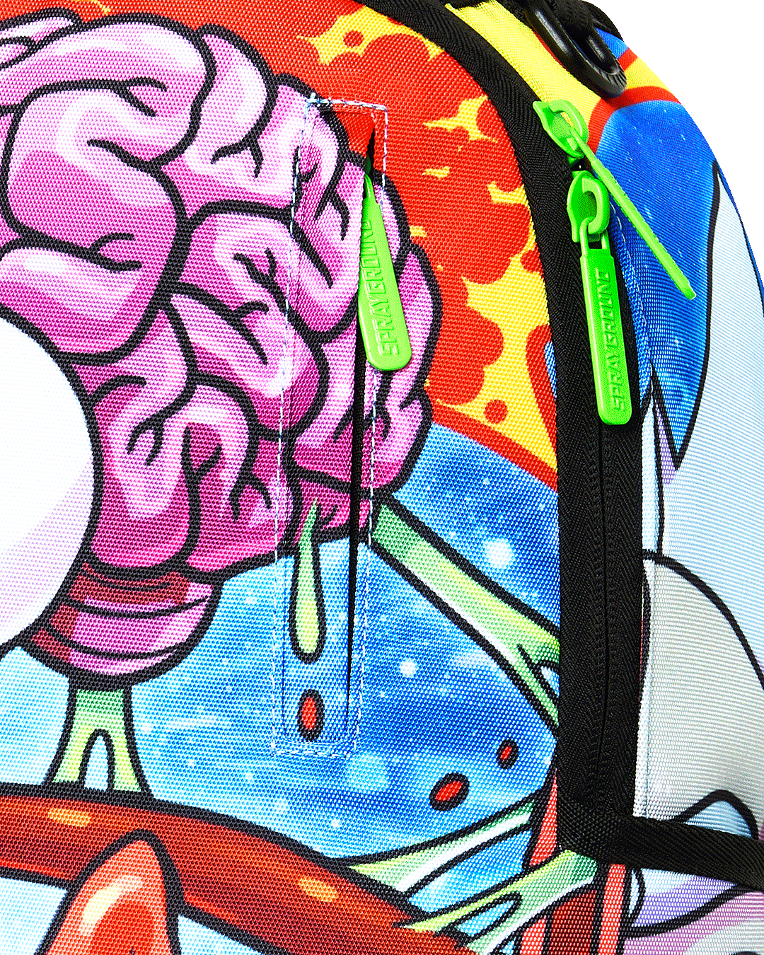 RICK AND MORTY SPLIT RICK HEAD GUTS BACKPACK