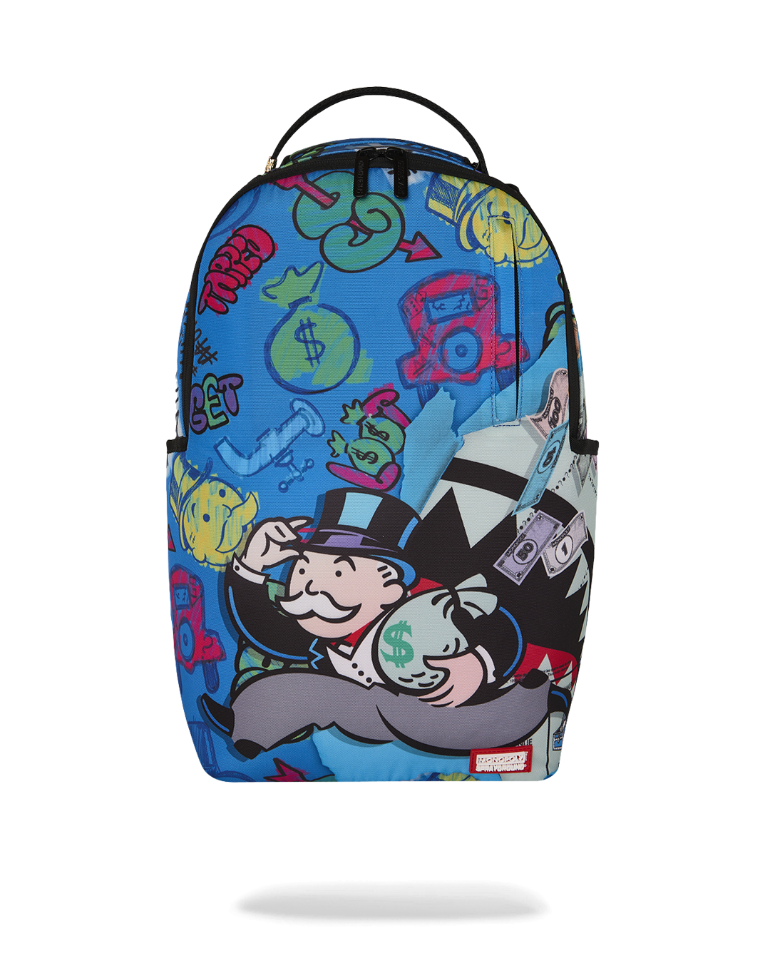 Sprayground Monopoly Blue Tear THROUGH Backpack