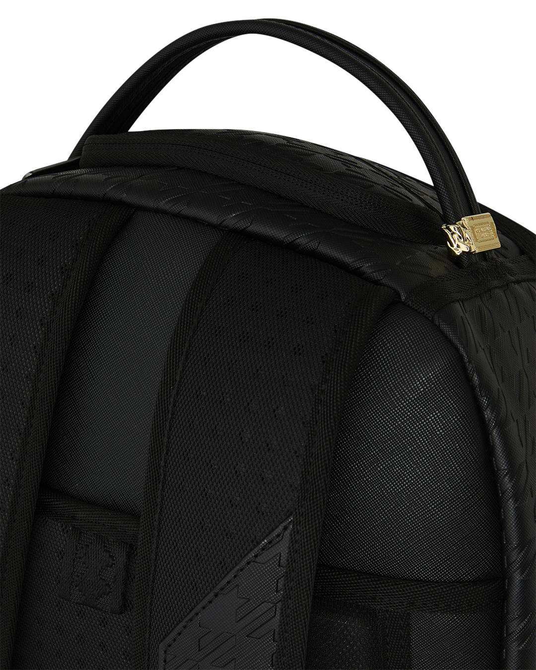 SPRAYGROUND® BACKPACK PORSCHE BLACK EMBOSSED PEPITA COLLAB BACKPACK - LIMITED EDITION