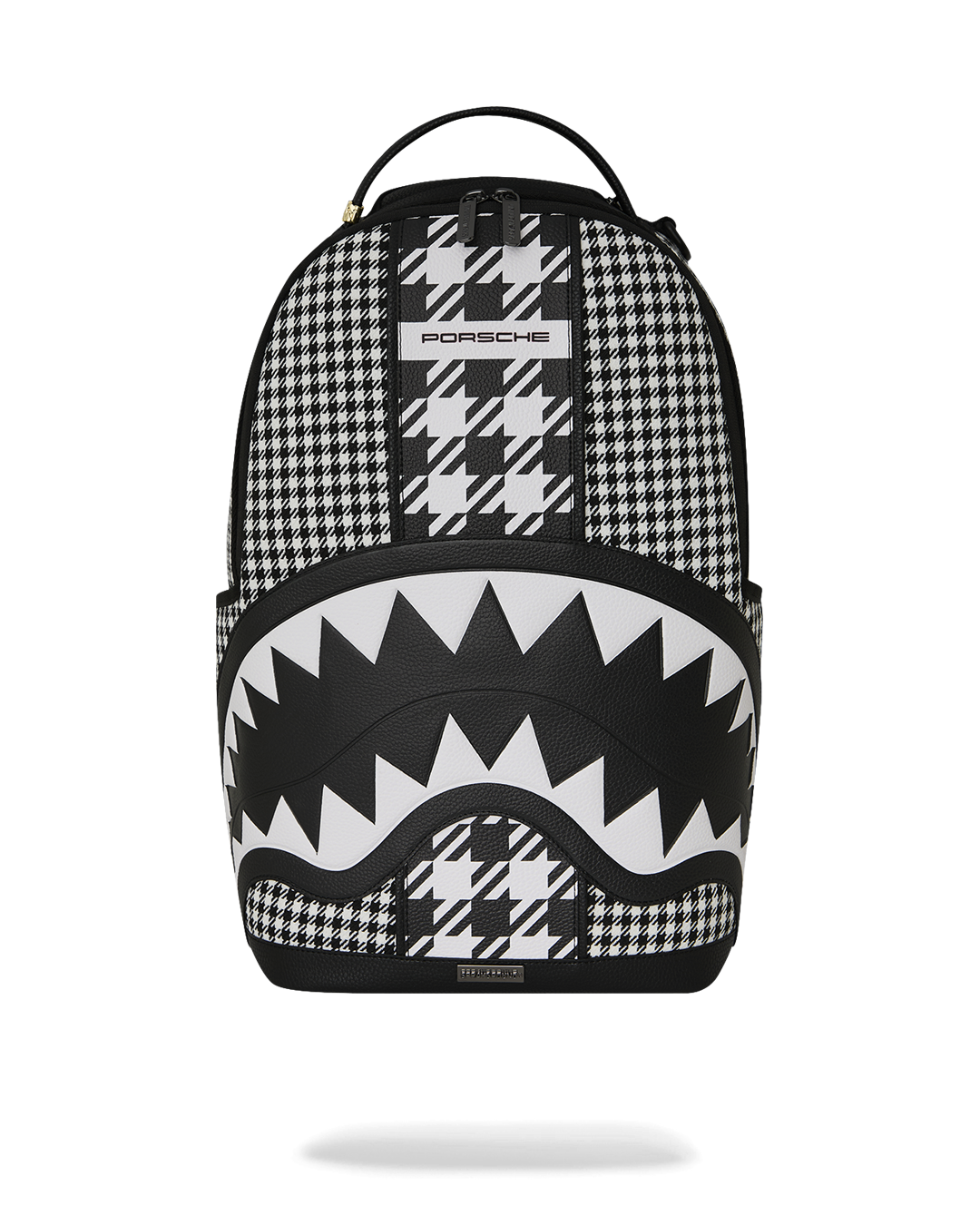 SPRAYGROUND® BACKPACK PORSCHE MIXED PEPITA SHARK COLLAB BACKPACK - LIMITED EDITION