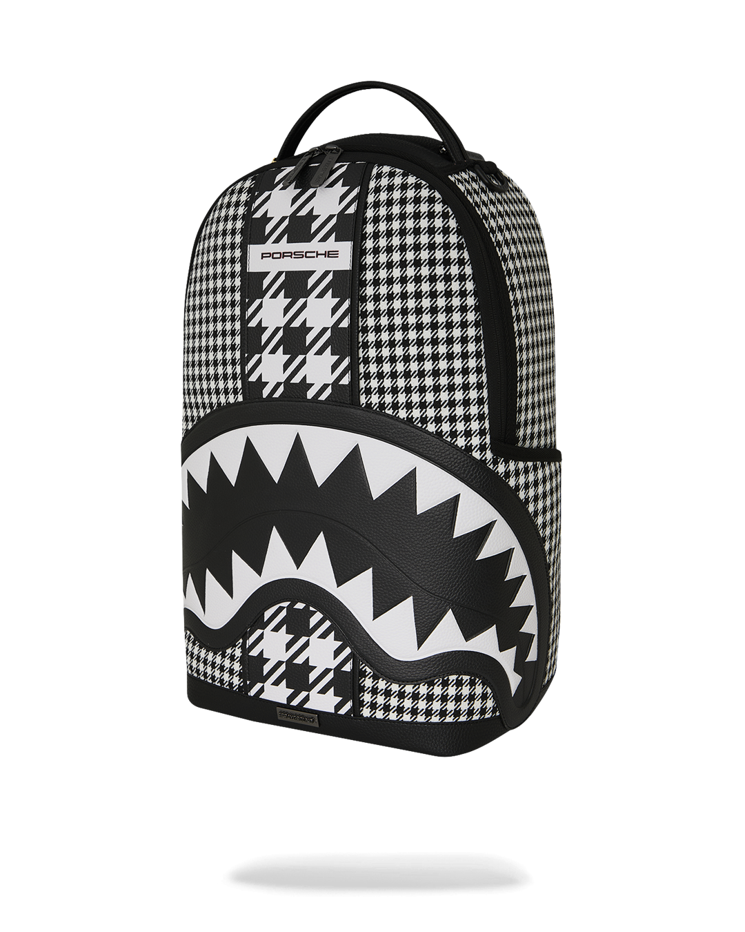 SPRAYGROUND® BACKPACK PORSCHE MIXED PEPITA SHARK COLLAB BACKPACK - LIMITED EDITION