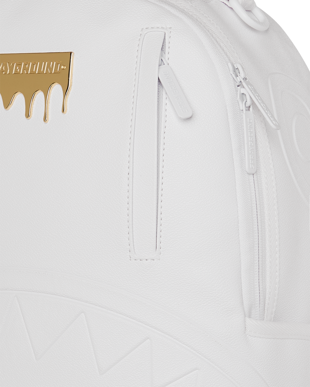 SPRAYGROUND® BACKPACK GOLD BRICK LUXE WHITE BACKPACK