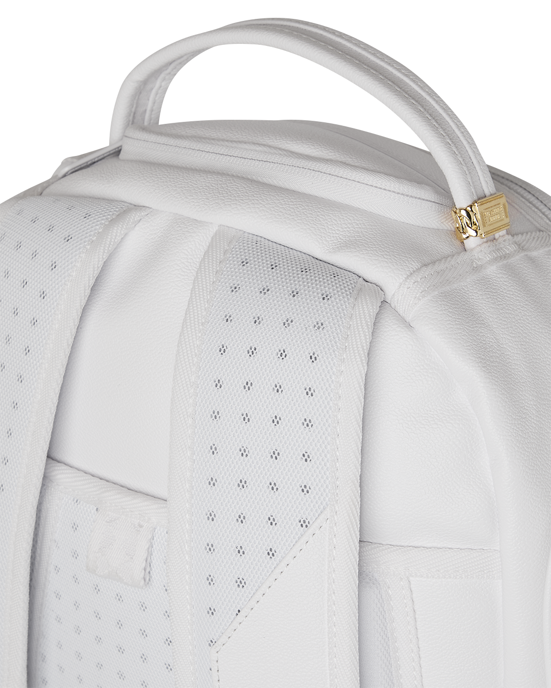 SPRAYGROUND® BACKPACK GOLD BRICK LUXE WHITE BACKPACK