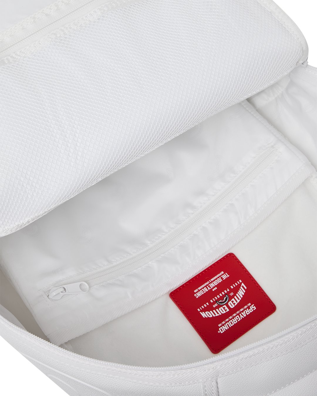 SPRAYGROUND® BACKPACK GOLD BRICK LUXE WHITE BACKPACK