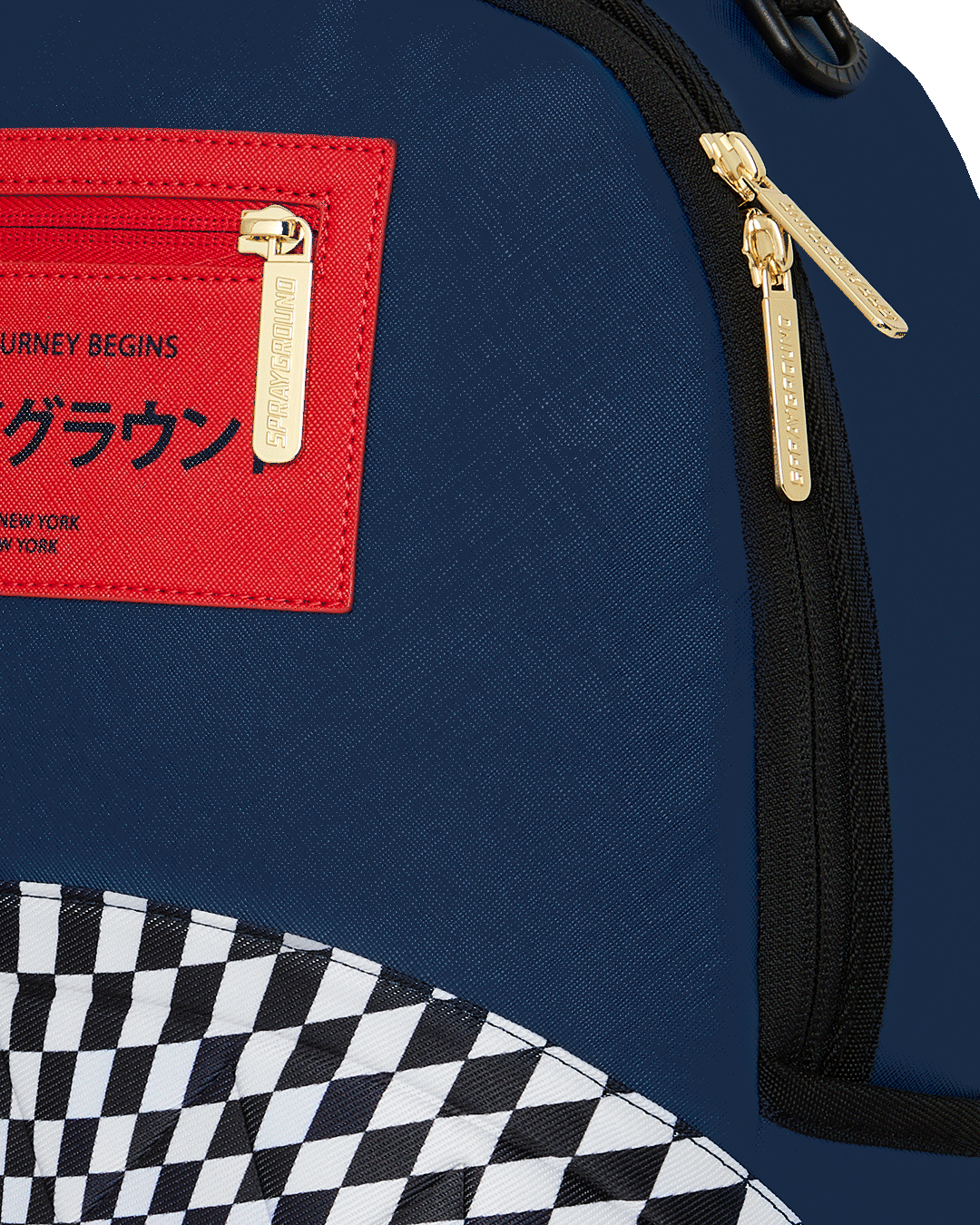 ICHIMATSU-MOYŌ WARP CHECK SHARK BACKPACK